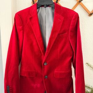Red Velvet Men's Blazer